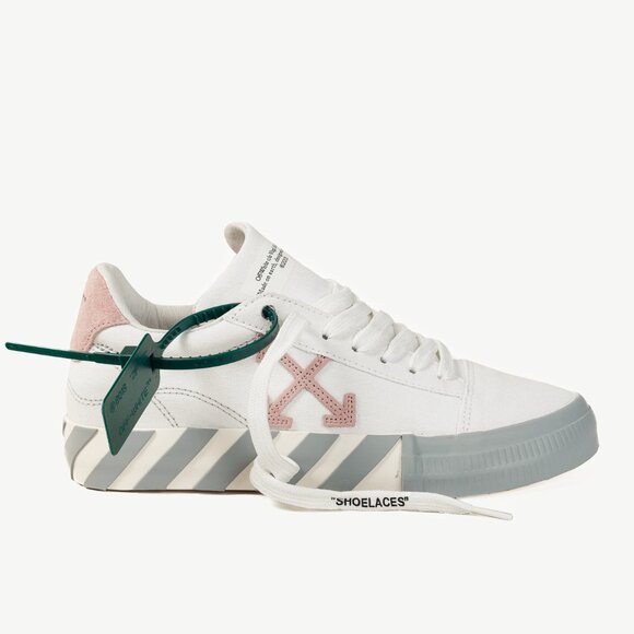 OFF-WHITE Low Vulcanized Canvas Low-Top Sneakers